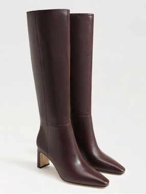 Wide calf Sam Edelman Sylvia pecan leather Boots